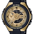 Casio Casio Baby-G MSG-400G-1A2  MSG-400G-1A2 кварцевые женские часы золотой циферблат, браслет силикон — вид спереди