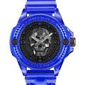 Philipp Plein Philipp Plein Skull Synthetic PWWAA0323  PWWAA0323 кварцевые женские часы черный циферблат, браслет полиуретан — вид спереди