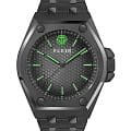 Philipp Plein Philipp Plein The Skull PWPMA0524  PWPMA0524 кварцевые мужские часы черный циферблат, браслет сталь с ip покрытием — вид спереди