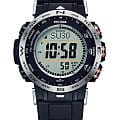 Casio Casio Pro Trek PRW-30-1A PRW PRW-30-1AER кварцевые мужские часы  черный циферблат, браслет полимер — вид спереди