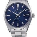 Orient Orient RE-AU0403L  RE-AU0403L механические мужские часы синий циферблат, браслет нержавеющая сталь — вид спереди