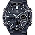Casio Casio Edifice EFV-C110DC-1ADF (EFV-C110DC-1A) EFV EFV-C110DC-1ADF кварцевые мужские часы черный циферблат, браслет нержавеющая сталь с ip-покрытием — вид спереди