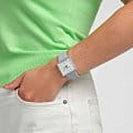 Swatch Swatch Square Bioceramic Standard SO34M700 кварцевые женские часы часы крупный план белый циферблата