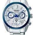 Seiko Seiko Astron GPS Solar SSH093J1  SSH093J1 кварцевые мужские часы серебристый циферблат, браслет нержавеющая сталь — вид спереди