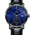 Rado Rado Petite Seconde R14053206 Automatic R14053206 механические мужские часы  синий циферблат, браслет кожаный — вид спереди