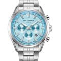 Lee Cooper Lee Cooper LC08199.300  LC08199.300 кварцевые мужские часы голубой циферблат, браслет нержавеющая сталь — вид спереди