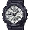 Casio Casio G-Shock GA-110WD-1A GA-100 GA-110WD-1A кварцевые мужские часы белый циферблат, браслет пластик — вид спереди