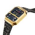 Casio Casio Vintage Pac Man Limited Edition A100WEPC-1B, vintage япония мужские часы на браслете нержавеющая сталь боковой вид