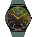 Swatch Swatch Skin Irony 42 SS07B112  SS07B112 кварцевые женские часы  черный циферблат, браслет резина — вид спереди