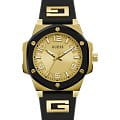Guess Guess Sport Steel GW0555L2  GW0555L2 кварцевые женские часы золотой циферблат, браслет силикон — вид спереди