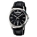 Casio Casio Collection MTP-1381L-1AVDF (MTP-1381L-1A)  MTP-1381L-1A кварцевые мужские часы черный циферблат, браслет кожаный — вид спереди