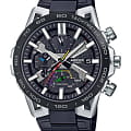 Casio Casio Edifice EQB-2000DC-1A EQB EQB-2000DC-1A кварцевые мужские часы черный циферблат, браслет сталь с ip покрытием — вид спереди