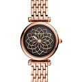 Fossil Fossil FB-01  ES4691  ES4691 кварцевые женские часы коричневый циферблат, браслет сталь с ip покрытием — вид спереди