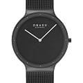 Obaku Obaku Ultra Slim V307GXBBMB  V307GXBBMB кварцевые мужские часы черный циферблат, браслет нержавеющая сталь с ip-покрытием — вид спереди