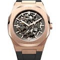 D1 Milano D1 Milano Skeleton SKRJ03  SKRJ03 механические мужские часы черный циферблат, браслет каучук — вид спереди