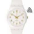 Swatch Swatch Gent Biosourced Swatch Pay! SO28W111-5300  SO28W111-5300 кварцевые женские часы  белый циферблат, браслет силикон — вид спереди