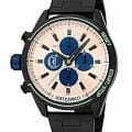 Just Cavalli Just Cavalli Cavaliere JC1G347M0075  JC1G347M0075 кварцевые мужские часы  бежевый циферблат, браслет нержавеющая сталь с pvd-покрытием — вид спереди