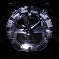 Casio Casio G-Shock GA-700SKC-1ADR (GA-700SKC-1A) электронные мужские часы часы крупный план серый циферблата