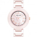 Anne Klein Anne Klein Ceramic 4036PMLP  4036PMLP кварцевые женские часы  розовый циферблат, браслет сталь + pvd + керамика — вид спереди