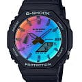 Casio Casio G-Shock GA-2100SR-1A GA-2100 GA-2100SR-1A электронные мужские часы  циферблат, браслет пластик — вид спереди