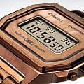 Casio Casio Collection A1000RG-5EF кварцевые мужские часы часы, крупный план коричневый циферблат