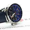 Casio Casio Edifice EFV-600L-2A кварцевые мужские часы часы крупный план синий циферблата