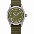 Hamilton Hamilton Khaki Field Quartz 38mm H69401960  H69401960 кварцевые мужские часы зеленый циферблат, браслет тканевый — вид спереди