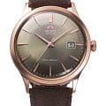 Orient Orient Classic Automatic RA-AC0P04Y  RA-AC0P04Y механические мужские часы  зеленый циферблат, браслет кожаный — вид спереди