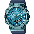 Casio Casio G-Shock GM-S110LB-2ADR (GM-S110LB-2A) GM GM-S110LB-2A электронные мужские часы бирюзовый циферблат, браслет пластик — вид спереди