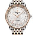Breitling Breitling Navitimer Automatic 32 U77320E61A1U1  U77320E61A1U1 механические мужские часы перламутровый циферблат, браслет нержавеющая сталь + золото 18к — вид спереди