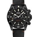 Mido Mido Ocean Star Chronograph M026.627.37.051.00  M0266273705100 механические мужские часы черный циферблат, браслет тканевый — вид спереди