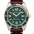 Spinnaker Spinnaker Fleuss SP-5055-0C  SP-5055-0C механические мужские часы зеленый циферблат, браслет кожаный — вид спереди