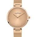 Jacques Lemans Jacques Lemans Classic 1-2110L  1-2110L кварцевые женские часы золотой циферблат, браслет сталь с ip покрытием — вид спереди