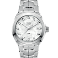 TAG Heuer TAG Heuer Link WBC1312.BA0600  WBC1312.BA0600 кварцевые женские часы белый циферблат, браслет нержавеющая сталь — вид спереди