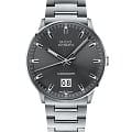 Mido Mido Commander Big Date M021.626.11.061.00  M0216261106100 механические мужские часы серый циферблат, браслет нержавеющая сталь — вид спереди