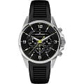 Jacques Lemans Jacques Lemans 1-1799A  1-1799A кварцевые мужские часы черный циферблат, браслет  — вид спереди
