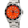 Orient Orient Diving Sports Automatic AA02006M  AA02006M механические мужские часы  оранжевый циферблат, браслет нержавеющая сталь — вид спереди