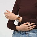 Swatch Swatch Skin Irony 42 SS07S122G кварцевые женские часы часы крупный план коричневый циферблата