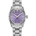 Hamilton Hamilton Jazzmaster Performer Auto H36105170  H36105170 механические женские часы фиолетовый циферблат, браслет нержавеющая сталь — вид спереди