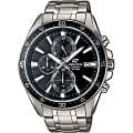 Casio Casio Edifice EFR-546D-1A EFR EFR-546D-1A кварцевые мужские часы черный циферблат, браслет нержавеющая сталь — вид спереди