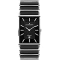 Jacques Lemans Jacques Lemans 1-1592A  1-1592A кварцевые мужские часы  черный циферблат, браслет сталь + керамические вставки — вид спереди