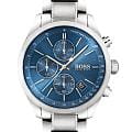 Hugo Boss Hugo Boss Grand Prix HB1513478  HB1513478 кварцевые мужские часы синий циферблат, браслет нержавеющая сталь — вид спереди
