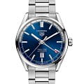 TAG Heuer TAG Heuer Carrera WBN201A.BA0640  WBN201A.BA0640 механические мужские часы синий циферблат, браслет нержавеющая сталь — вид спереди