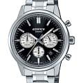 Casio Casio Edifice EFR-575D-1A EFR EFR-575D-1A кварцевые мужские часы черный циферблат, браслет нержавеющая сталь — вид спереди