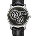 Hamilton Hamilton Jazzmaster Regulator Cinema H42605731  H42605731 механические мужские часы серебристый циферблат, браслет нержавеющая сталь — вид спереди
