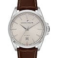 Jacques Philippe Jacques Philippe Victus JPAGS551123  JPAGS551123 механические мужские часы белый циферблат, браслет кожаный — вид спереди