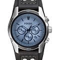 Fossil Fossil Carlie  CH2564  CH2564 кварцевые мужские часы голубой циферблат, браслет кожаный — вид спереди