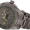 Aviator Aviator Airacobra V.1.37.7.305.5 airacobra швейцарские мужские часы на браслете нержавеющая сталь с pvd-покрытием боковой вид