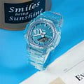 Casio Casio G-Shock GMA-S2100SK-2A электронные женские часы часы, крупный план зеленый циферблат