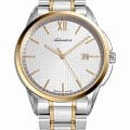 Adriatica Adriatica Pairs A1290.2163Q  A1290.2163Q кварцевые мужские часы серебристый циферблат, браслет нержавеющая сталь с pvd-покрытием — вид спереди